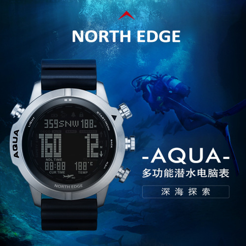 men‘s outdoor sports waterproof smart diving computer watch height pressure compass temperature electronic watch