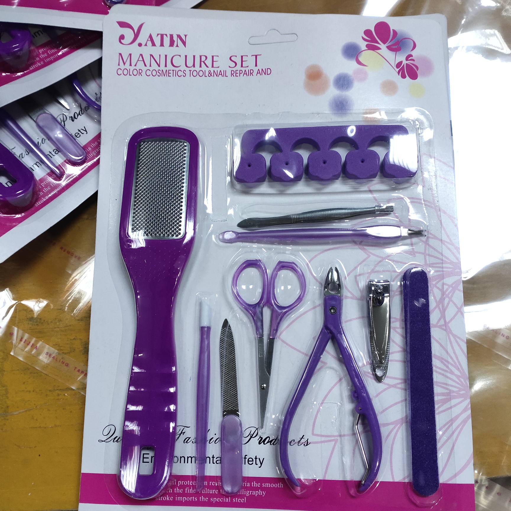 Nail clipper scissors manicure tools set nail file eyebrow clip acne needle