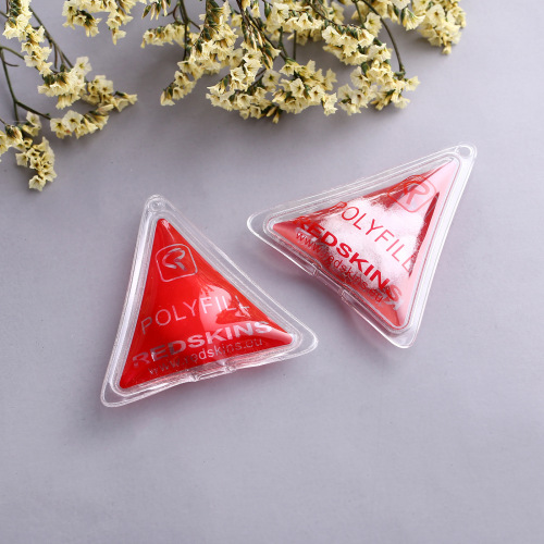 Manufacturers Supply down Inflatable Tag Exquisite Velvet down Bag Color Pattern triangle PVC Inflatable Label