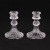 European-Style Simple Ins Glass Candlestick Home Pole Candle Base Romantic Dining Table Candle Holder Creative Home Decoration