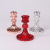 European-Style Simple Ins Glass Candlestick Home Pole Candle Base Romantic Dining Table Candle Holder Creative Home Decoration