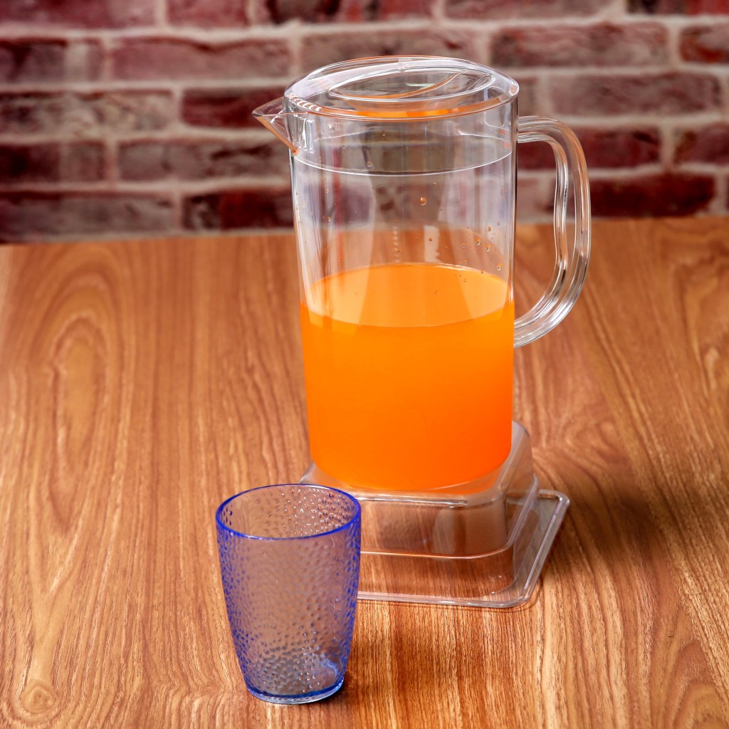 Plastic Cold Water Jug with Filter Port Transparent Large Ca...