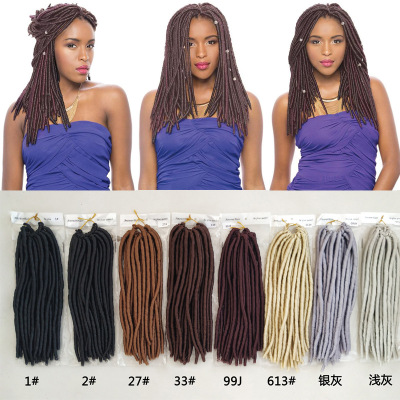 Supply Foreign Trade Wig 14inch Color African Wig Faux Locs Dreadlocks  Crochet Braids Hair-