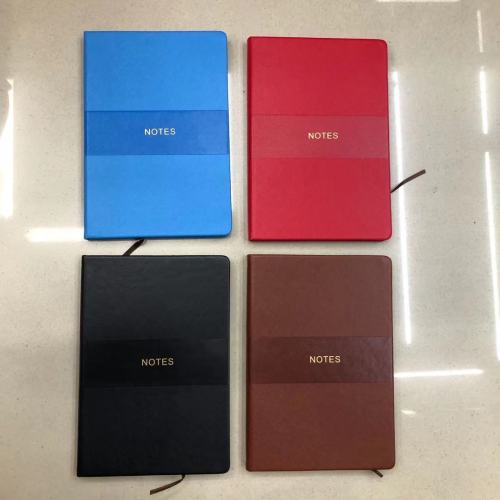Spot a 166.67cm-Inch Notepad PU Leather Face Mask-Core Hardcover Business Office High-End Leather Book Embossed Logo