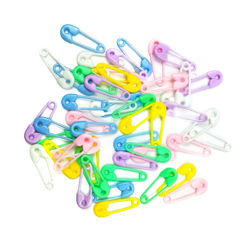 DIY Children‘s Plastic Safety Pin Color Pin Children‘s Clothing Fixed Clothes Small Pin Lock Pin