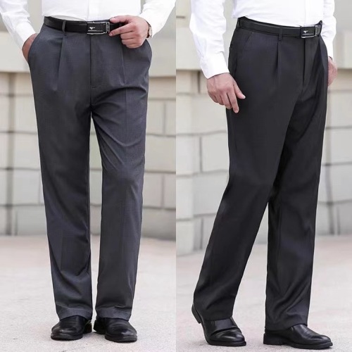 2024 autumn and winter new men‘s business casual pants suit pants loose elastic anti-wrinkle non-ironing men‘s long pants