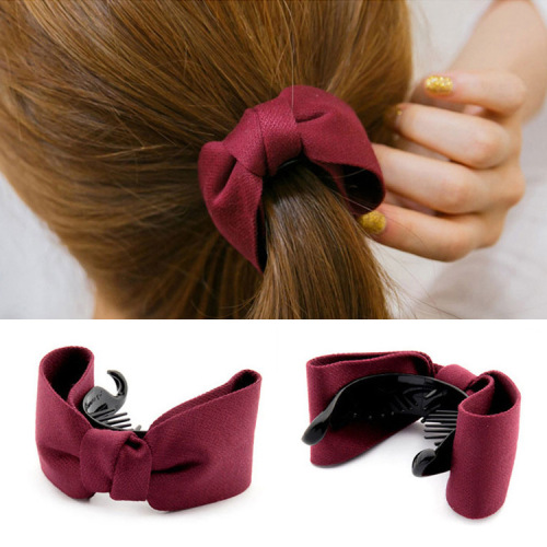 japanese and korean new hair accessories barrettes ponytail clip bow barrettes clip banana clip small jewelry