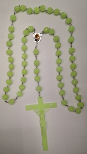luminous necklace， nine-character needle necklace， religious pendant， drop oil necklace rose necklace