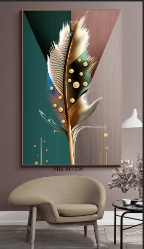 Export Light Luxury Art Paintings Vertical Entry Ins Abstract Living Room Mural Corridor Aisle Wall Decorative Painting