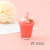 New Candy Toy Cup Milky Tea Cup Mini Plastic Cup DIY Accessories Keychain Pendant Three-Dimensional Cartoon Color