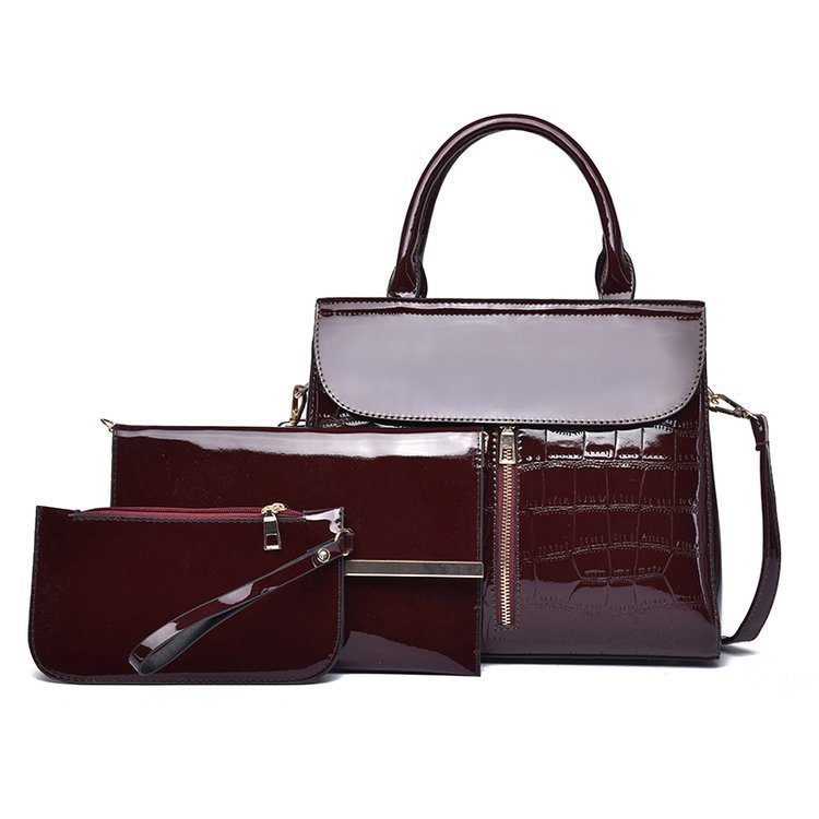 Factory Direct Sales 2019 New Combination Bags Three-Piece Bag European and American Hot Mom Bag Sho