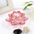Glass Lotus Candle Holder Home Ornaments Candle Holder Home European Crystal Buddha Worship Buddha Worshiping Lamp Butter Lamp Holder