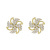Rotatable Windmill Ear Studs 2021 New Trendy Women's Summer Korean Style Fashion and Fully-Jewelled Gold Plated Eardrops Earrings Wholesale