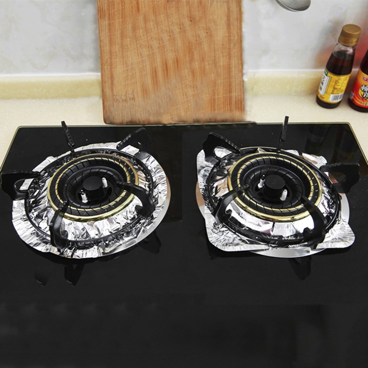 Resistant Aluminized Paper Gas Stove Gas Stove Protective Pad Antifouling AntiOil Mat Cleaning Pad T