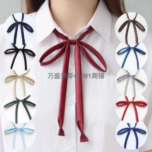 jk bow tie beautiful girl collar flower collar rope tooling school uniform college style student casual tie white shirt new korean style