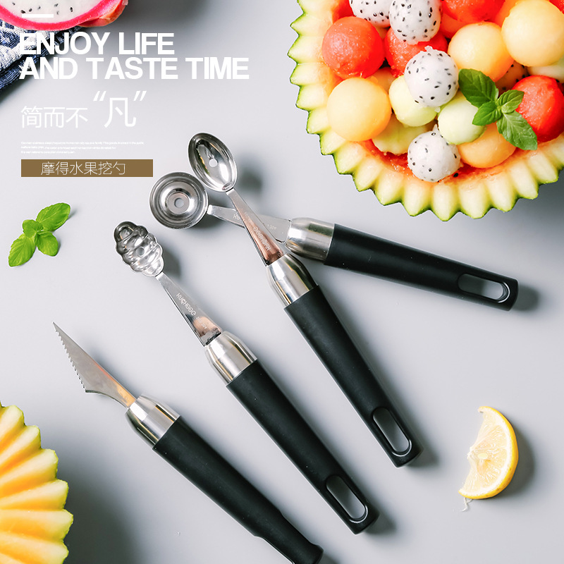 Fruit Ball Scoop 304 Stainless Steel Fruit Platter Modeling ...