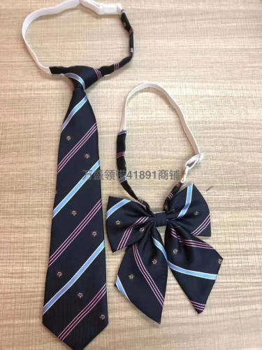 men‘s and women‘s university style collar flower with tie jk in school uniform class uniform uniform korean fashion casual shirt