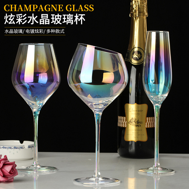 Rainbow Cup Internet Celebrity Gradient Colorful Glass Goble...