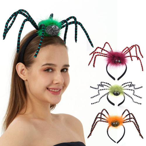 halloween spider headband european and american ghost festival funny children headband witch pumpkin decoration props headband can be customized