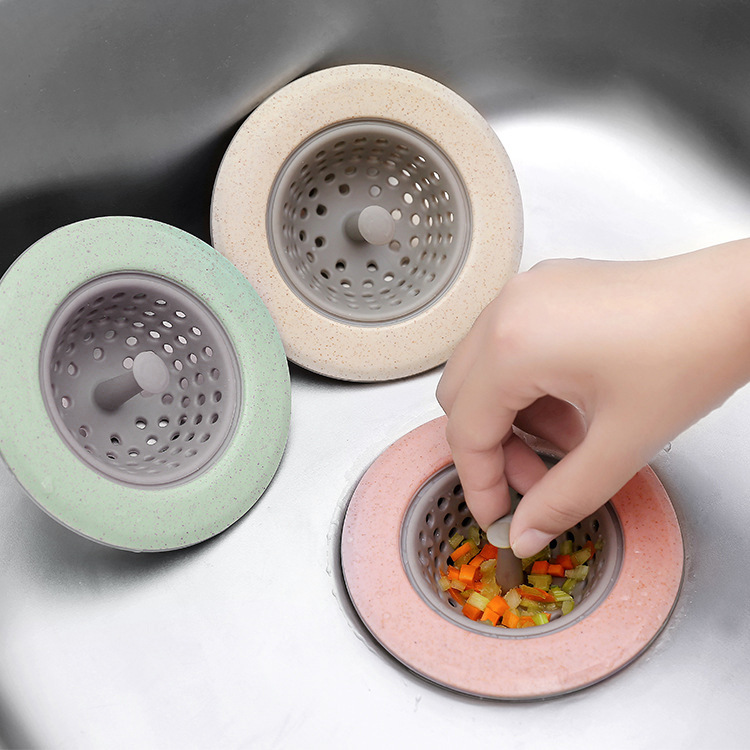 Sink Filter Screen Hair Sink Drain Cover Anti-Blocking Kitchen Sink Sewer Anti-Blocking Filter