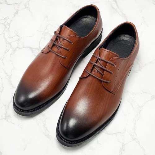 genuine leather men‘s work shoes