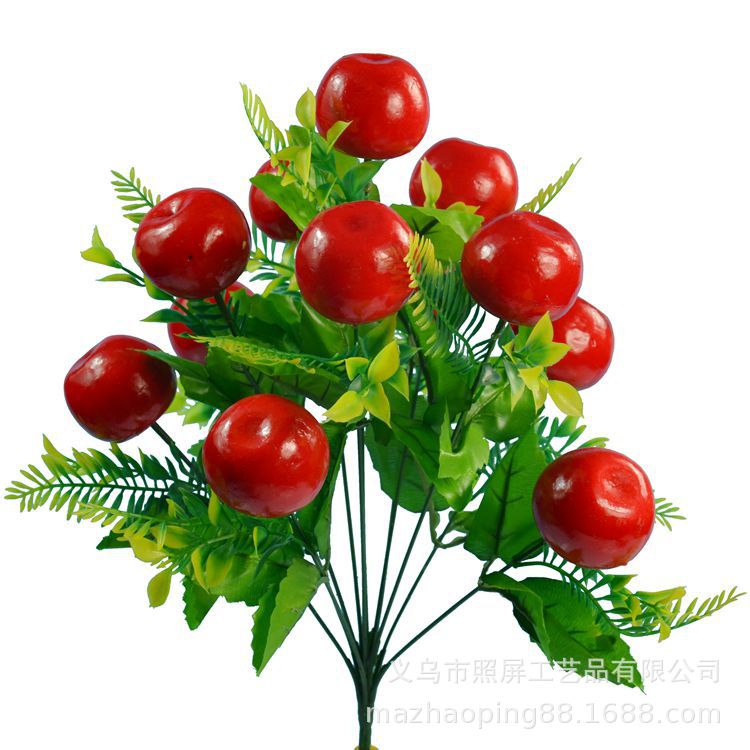 Screen in Stock Wholesale Simulation Chinese Hawthorn Apple Orange Peach Cherry 12 Big Foam Emulatio