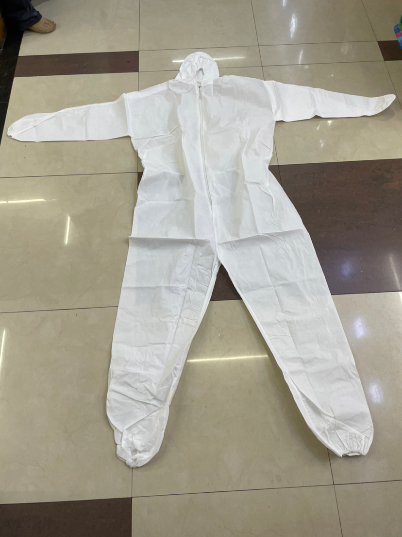 White Civil Protective Clothing Isolation Overclothes