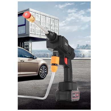 锂电池无线洗车机便携式洗车水泵大功率高压水枪家用洗车器打药机