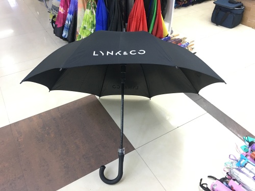 60cm full fiber automatic all black umbrella nc fabric sunny and rainy dual-use sunscreen and waterproof customized logo advertising umbrella