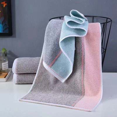 Bright Two-Color AB Surface Bath Towel Regent Yarn Covers 70 * 140cm Absorbent Adult Bath Towel