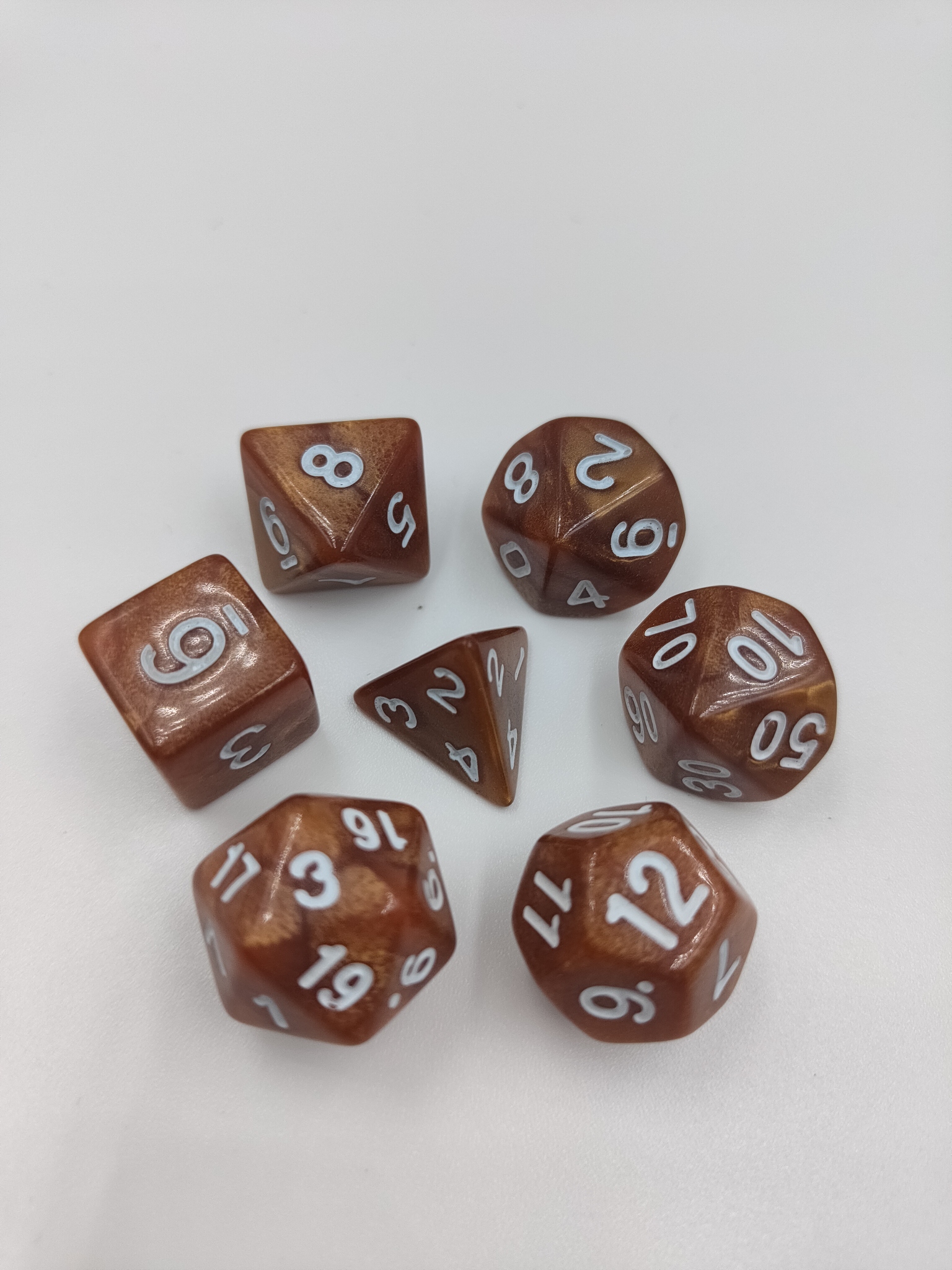 Spot supply of multi-sided dice (4, 6, 8, 10, 12, 20)