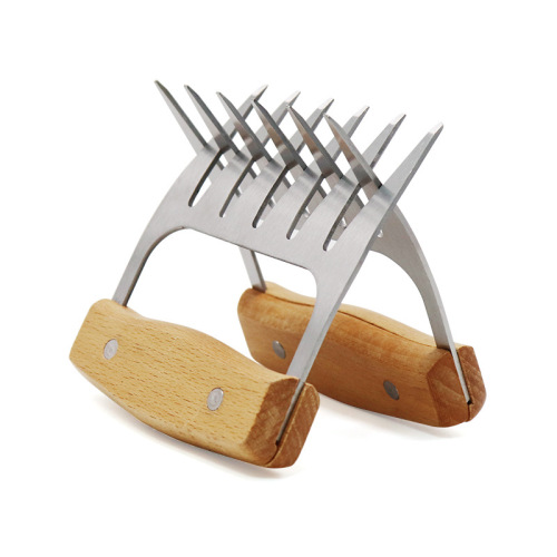 Spot Barbecue Meat Teaser Barbecue Fork Food Fork Bear Claw Meat Dividing Machine Household Kitchen Gadget with Handle