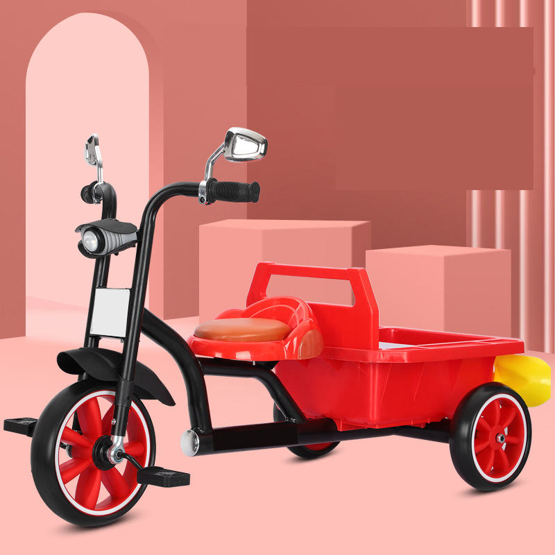 Children's Tricycle Bicycle Stroller Baby Balance Car 2-6 Double Toy Car Stall Novelty Riding T