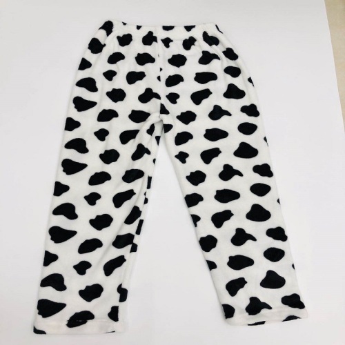 flannel blanket pants custom printed pattern processing pajama pants soft and comfortable average size factory fast shipment