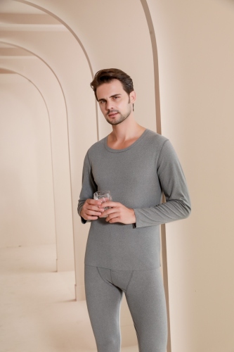 2021 new men‘s comfortable heating velvet thermal suit