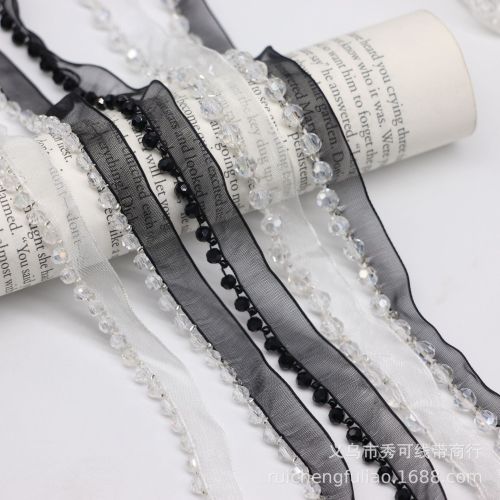 spot trim ribbon crystal lace handmade beaded lace clothing bag accessories cheongsam hanfu accessories