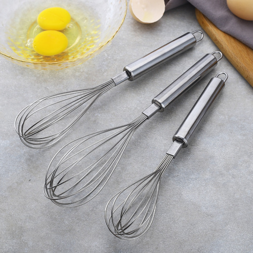 handheld stainless steel egg beater baking tool kitchen manual egg blender cream blender factory wholesale