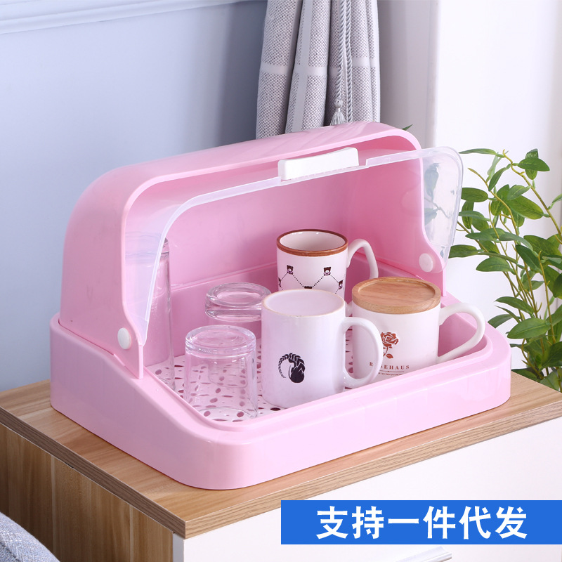 Kitchen Semi-Flip Bottle Draining Bowl Rack Storage Rack Put...