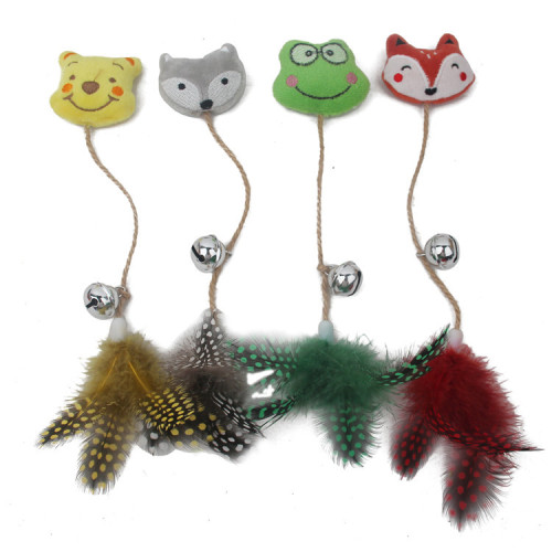 cat toy catnip doll big bell feather pet supplies cat self-bite factory direct sales new