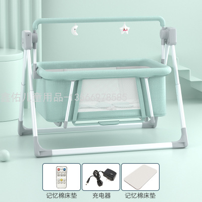 Cross-Border Baby Multi-Functional Electric Cradle RockingNewborn Intelligent Coax Baby Bedside Bed Lift Sleeping Basket