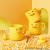 J06-6582 Egg Yolk Duck Cup Children's Mouthwash Cup Cup Cute Tooth Cup Household Mouthwash Cup Cup Cartoon Drinking Cup