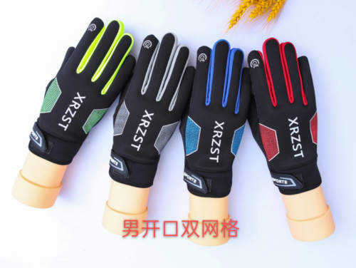 cycling gloves thin men‘s and women‘s autumn and winter non-slip sports mountaineering outdoor bicycle fitness fishing equipment half finger