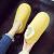 Waterproof Cotton Slippers Women's Bag Heel Autumn and Winter Household Indoor Warm Plush Thick Bottom Couples Cotton Shoes Men's Winter