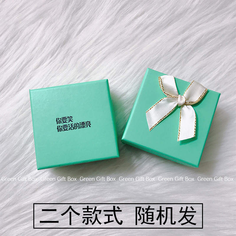 Popular European and American Style Vintage Bow Jewelry Box Creative Ring Box Necklace Packaging Box