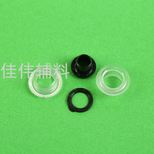 white plastic air hole buckle mold plastic transparent eyelet buckle nylon eyelet buckle hand pressure installation tool suit