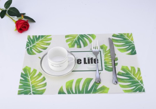 Amazon Factory Direct Supply PVC Mesh Cloth Placemat PVC Teslin Fabric Environmental Protection Non-Slip Placemat