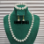 Jade Material Necklace Bracelet Earrings Three-Piece Set