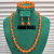 Jade Material Necklace Bracelet Earrings Three-Piece Set