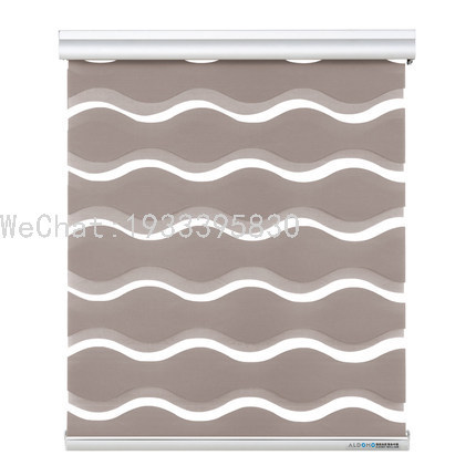 Shading Soft Gauze Curtain New Jacquard Living Room Bedroom Kitchen roller Shutter Toilet Louver Curtain Customized Curtain Manufacturer 