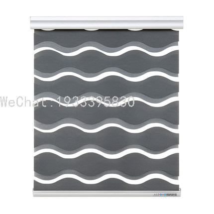 Cortinas Roller Duo Dobles Double-Layer Roller Shade Soft Gauze Curtain Day & Night Curtain Louver Roller Shutter Curtain